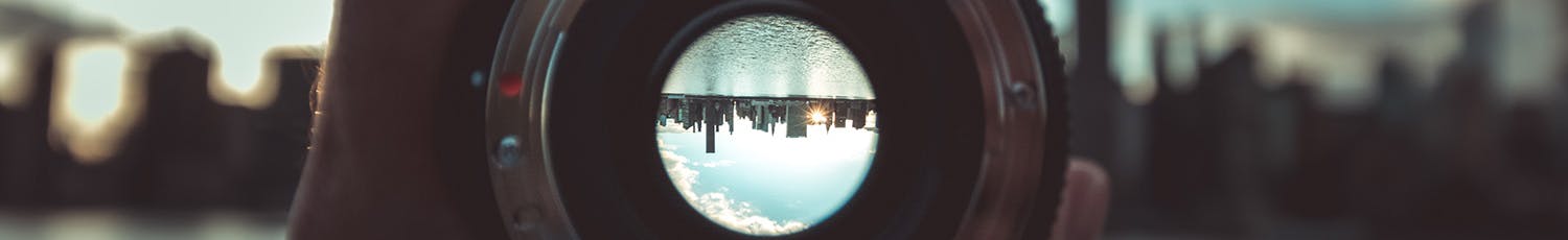 Objektiv med stor blender